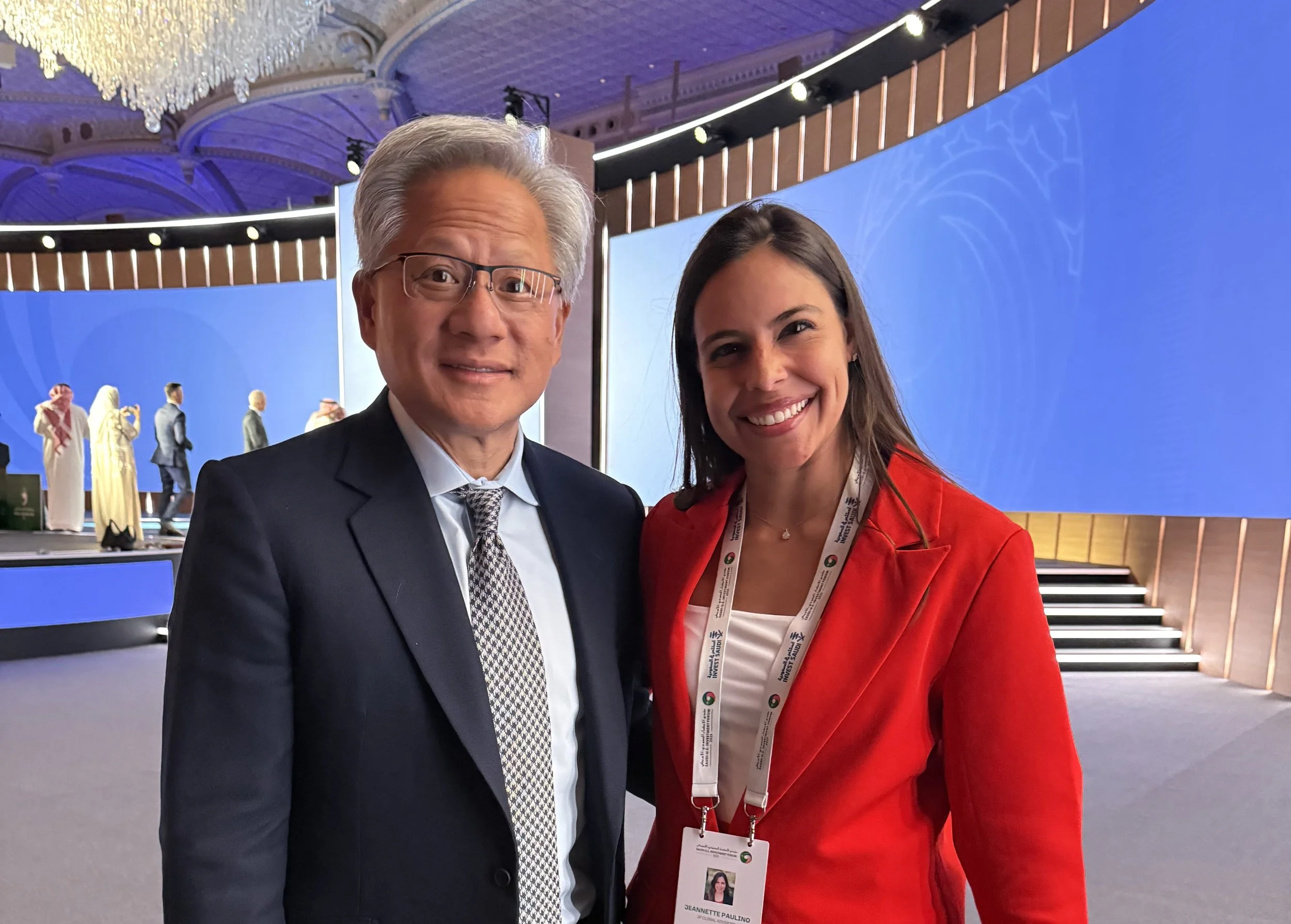 Jeannette Paulino at the Saudi–U.S. Investment Forum in Riyadh